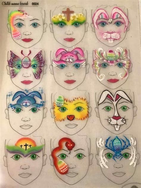 Face Painting Face Template